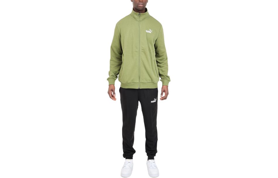Puma Green Logo Stand Collar Loose Fit Zip-Up Jacket 585840-33