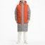 Shop PUMA Grey Hooded Padded Vest Layer Down Jacket 598317-84