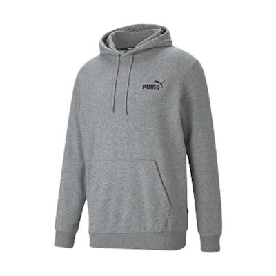 Puma Grey Hoodie with Logo Print Long Sleeve Casual Style 589038-03