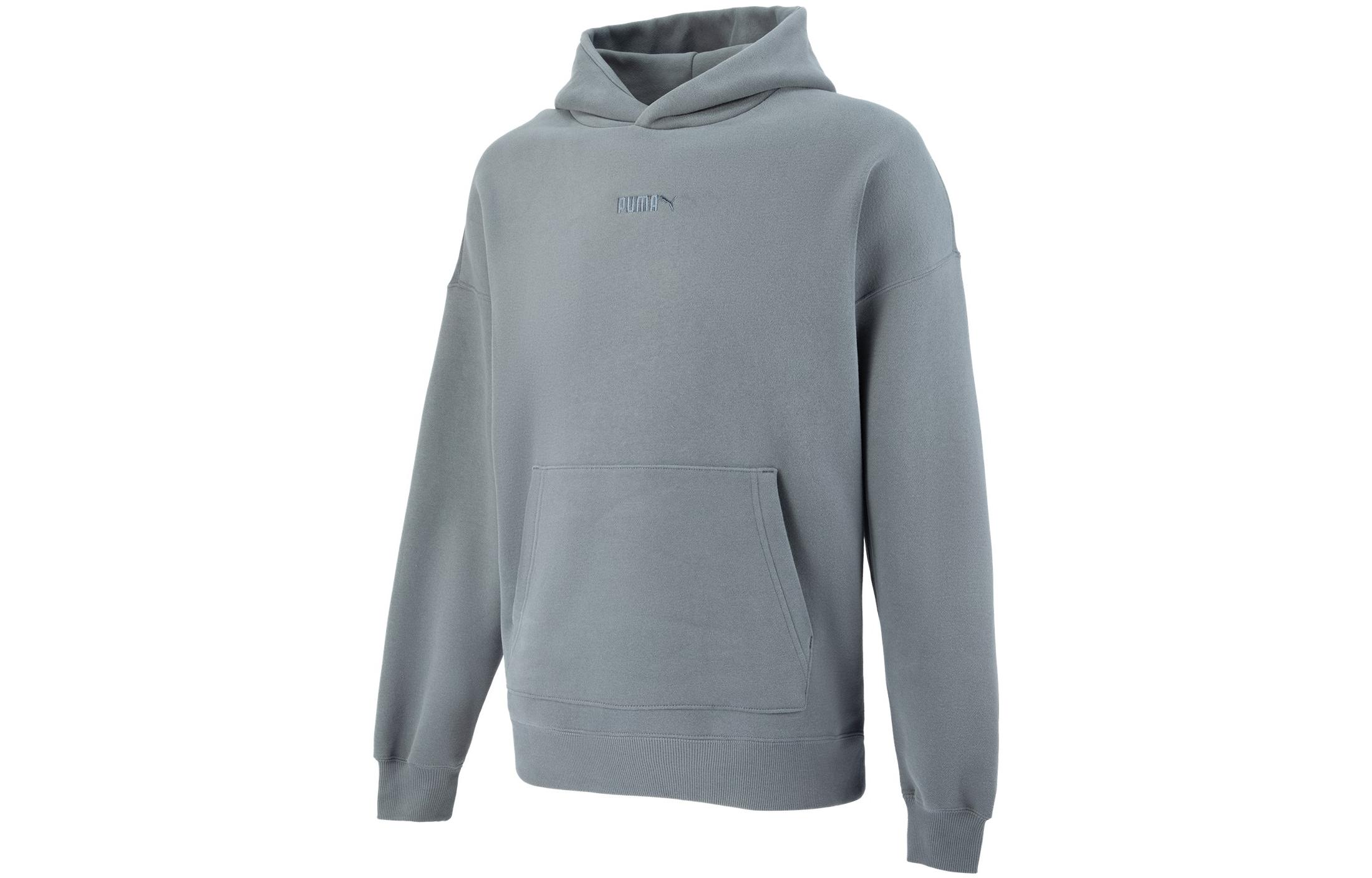 Puma Grey Pullover Hoodie with Logo 534364-44