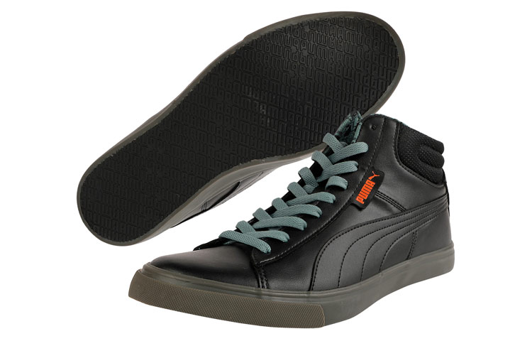 Shop Puma Grip Mid Idp 耐磨防滑 中筒休閒板鞋 黑