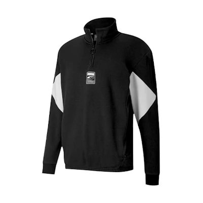 Puma Half-Zip Colorblock Pullover Sweatshirt - Black 585280-01