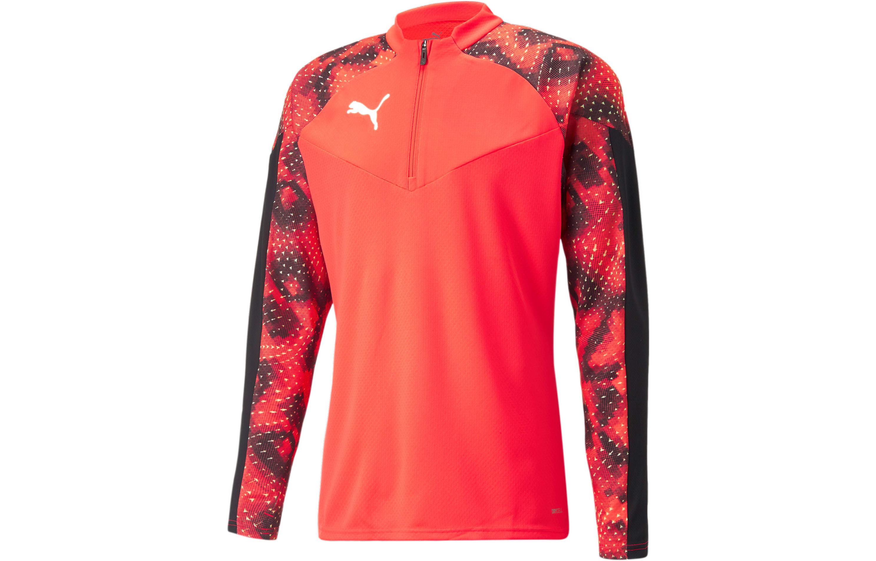 Puma Half-Zip Vintage American Style Sweatshirt Red Colorblock 658246-48