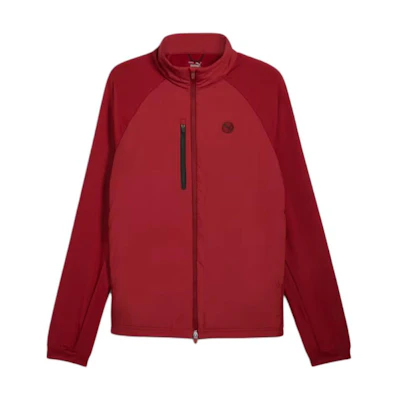 Puma Hielands Red Golf Jacket - Casual Long Sleeve Stand Collar 626977-04