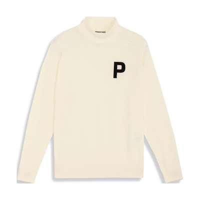 Puma High-Neck Printed Pullover Sweatshirt Off-White 624879-03