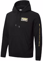 Puma Holiday Gold Print Pullover Hoodie Black 586351-01 Puma Holiday Gold Print Pullover Hoodie Black 586351-01