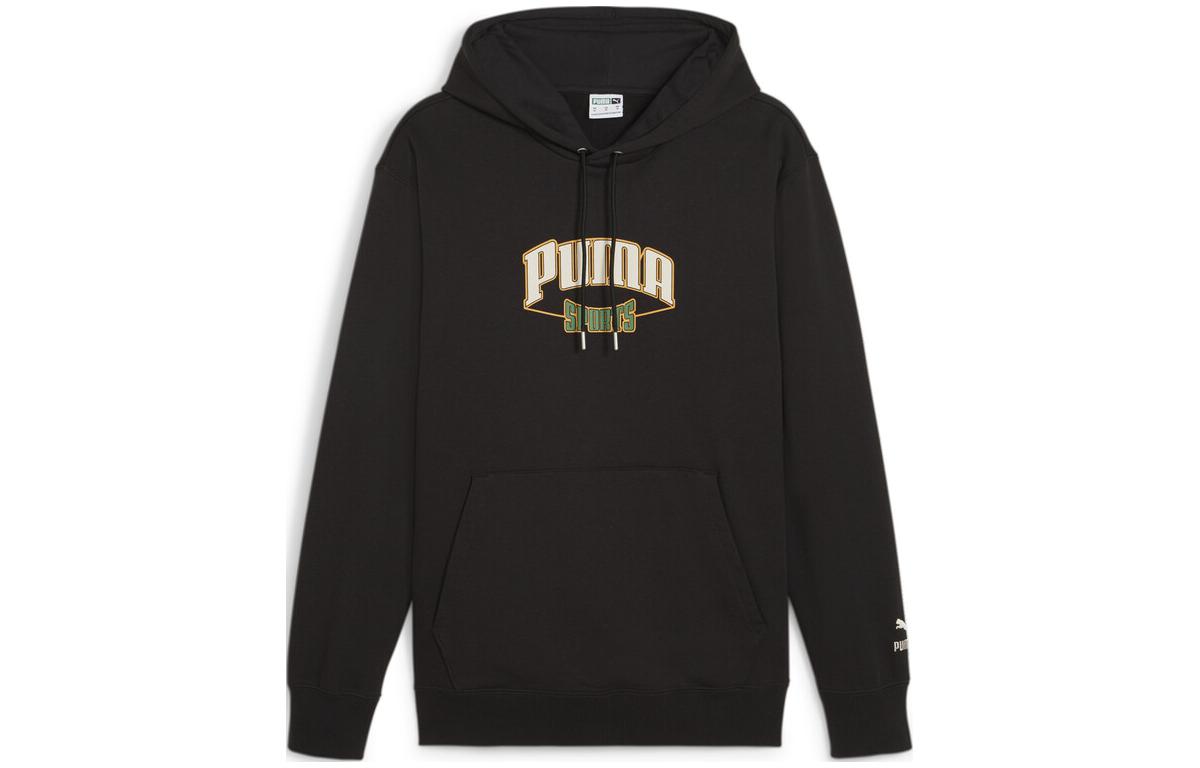 Puma Hoodie Black Alphabet Print Long Sleeve - Trending Series 624396-01