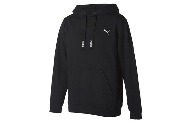 Puma Hoodie Black Pullover with Front Logo - Unisex Style 897926-01
