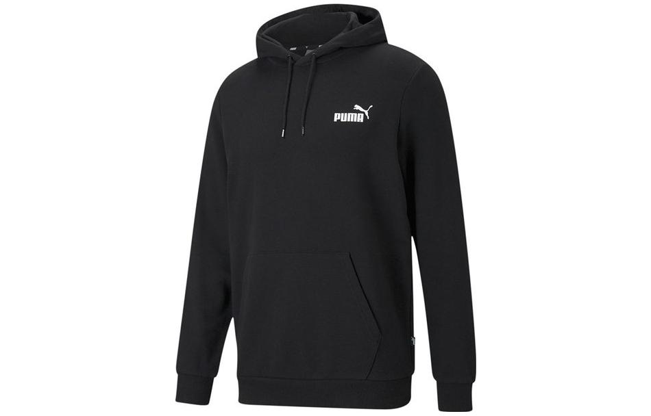 Puma Hoodie Black with Letter Print and Long Sleeves 589038-01