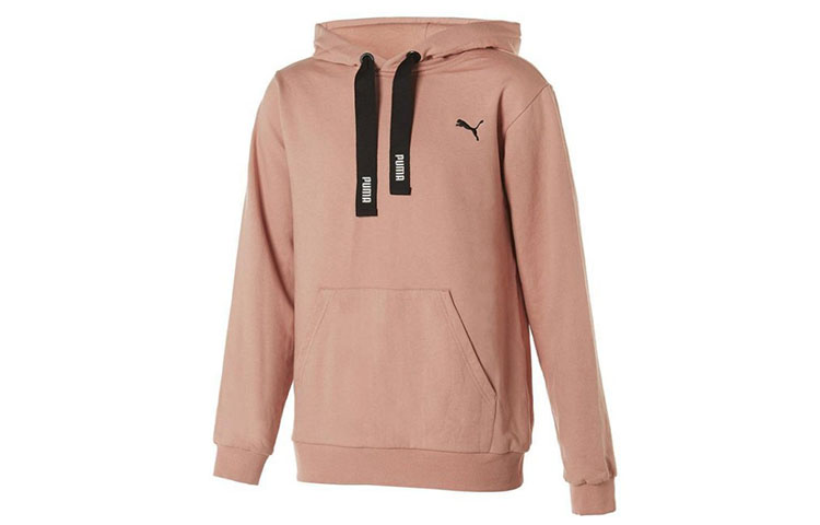 Puma Hoodie Pink Logo Front Unisex Pullover 897926-04