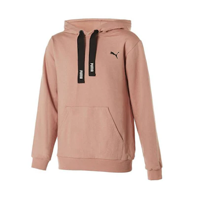 Puma Hoodie Pink Logo Front Unisex Pullover 897926-04