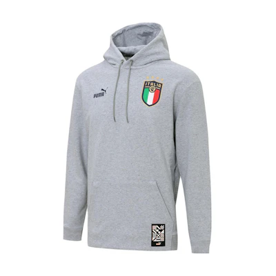Puma Hoodie with Logo Print Gray 767136-16