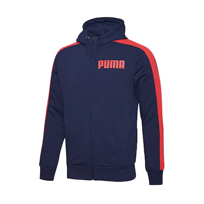 Puma Hoodie Zip-Up Sweatshirt Jacket in Dark Blue 845162-03