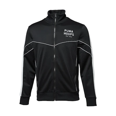 Puma Hoops Color Block Letter Print Jacket Black - 598176-01