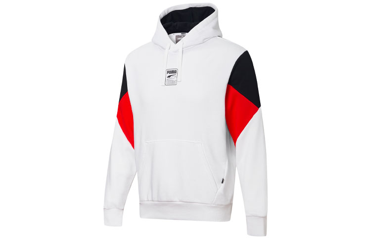 Puma HUMMER REBEL Colorblock Pullover Hoodie White 586897-02