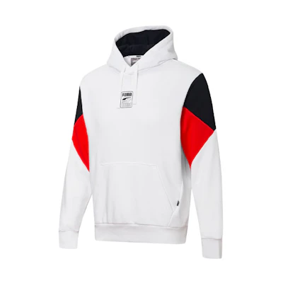 Puma HUMMER REBEL Colorblock Pullover Hoodie White 586897-02