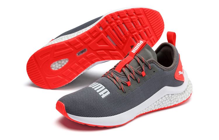 Lookbook Puma Hybrid Nx 灰橙 低幫跑步鞋