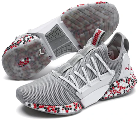 Puma Hybrid Rocket Runner Basse Gris/Blanc/Rouge 191592-16 Shop Puma Hybrid Rocket Runner Basse Gris/Blanc/Rouge 191592-16