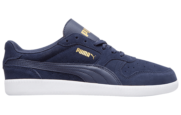 Order Puma Icra Trainer Sd Sepatu Kasual Biru Putih Emas Navy. 356741-40