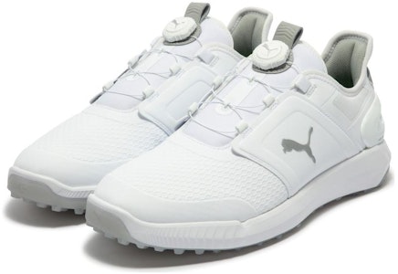 PUMA Ignite Elevate Disc 防滑耐磨 低筒 高爾夫球鞋 銀白色 Lookbook PUMA Ignite Elevate Disc 防滑耐磨 低筒 高爾夫球鞋 銀白色