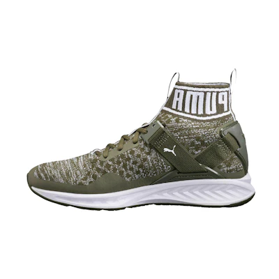 Puma Ignite EvoKnit Running Shoes Green/White