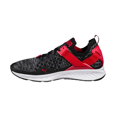 Puma Ignite EvoKnit Lo 'Black Red Colorblock'