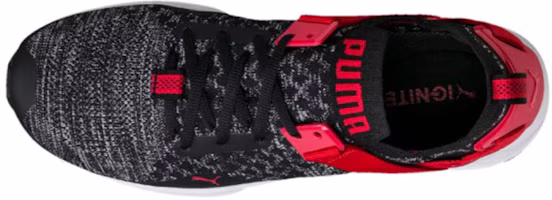 Shop Puma Ignite EvoKnit Lo 'Negro Rojo Colorblock' 189904-04