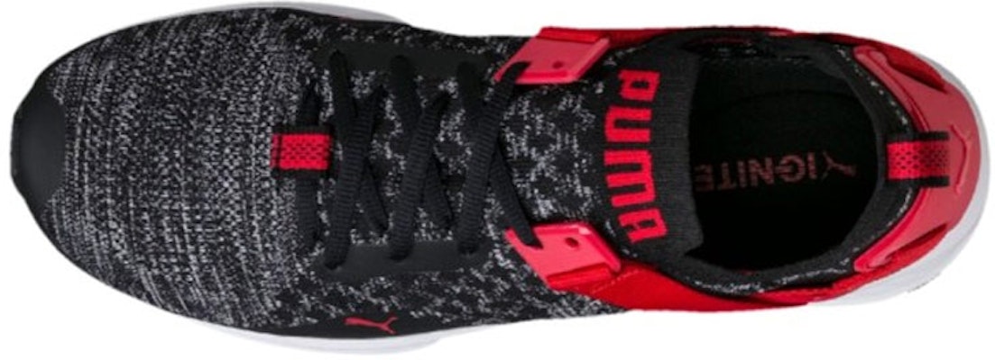 Puma Ignite EvoKnit Lo 'Black Red Colorblock' 189904-04 Shop Puma Ignite EvoKnit Lo 'Black Red Colorblock' 189904-04