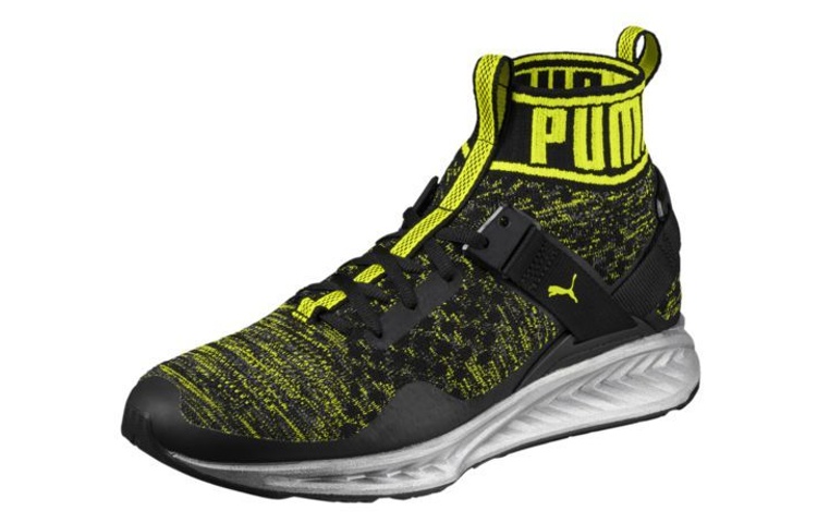 Lookbook Puma Ignite Evoknit Nc Sepatu Hitam Kuning Perak 'Hitam Kuning' 189991-01