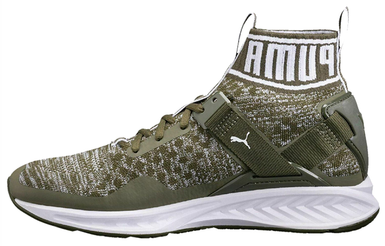 Puma Ignite EvoKnit Running Shoes Green/White 189697-14