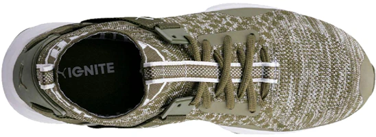 Shop Zapatillas de Correr Puma Ignite EvoKnit Verde/Blanco 189697-14
