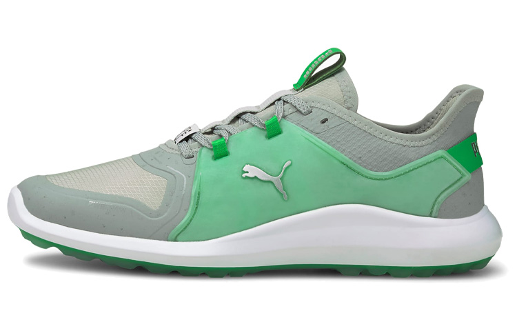 Puma Ignite Fasten8 Flash Fm Golf Shoes Grey/Green