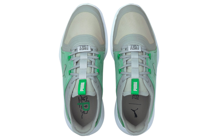 Puma Ignite Fasten8 Flash Fm Golf Shoes Grey/Green 圖 4