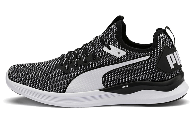 Puma Ignite Flash Fs Low Top Running Shoes Black/White 192496-01
