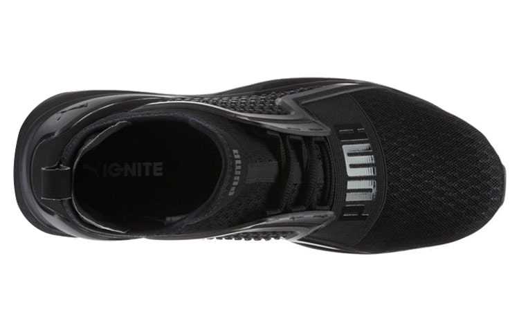 Shop Puma Ignite Limitless 耐磨防滑 低筒運動鞋 黑
