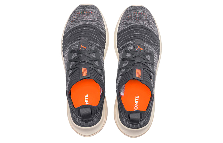 Puma Ignite Limitless Sr Evoknit Low Top Running Shoes Grey/White/Orange 圖 3