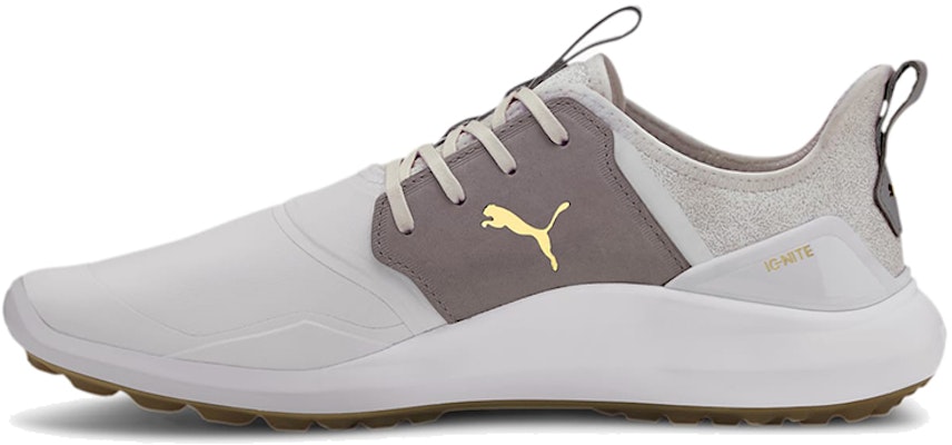 Puma Ignite NXT Crafted Golf Shoe White/Gold 192437-04 Buy Puma Ignite NXT Crafted Golf Shoe White/Gold 192437-04
