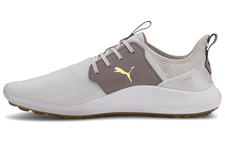Puma Ignite NXT Crafted Golf Shoe White/Gold 192437-04