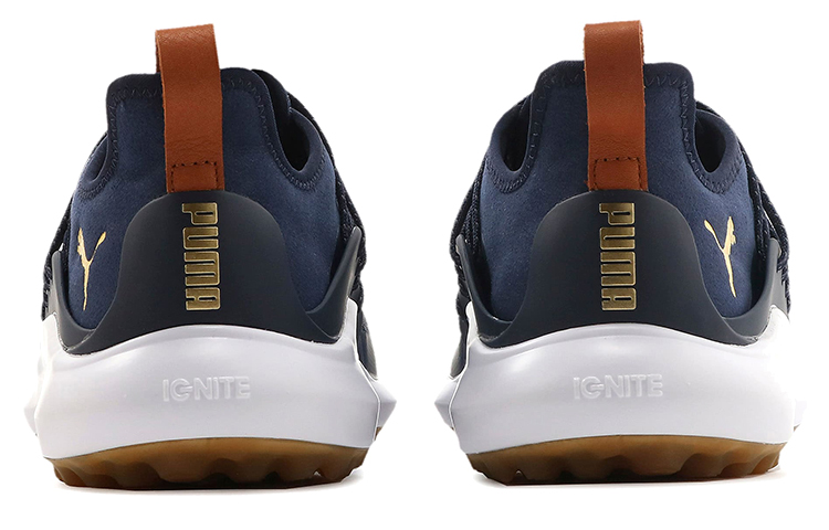 Shop 彪馬 Ignite Nxt Solelace 減震防滑 低筒休閒運動鞋 深藍色