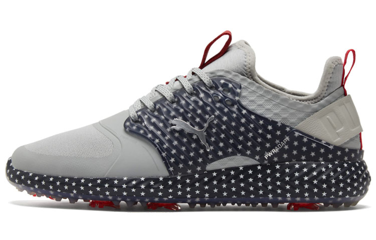 Puma Ignite Pwradapt Golf Sport Shoe Caged Usa Gray/Red