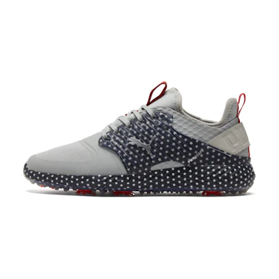 Puma Ignite Pwradapt Golf Sport Shoe Caged Usa Gray/Red