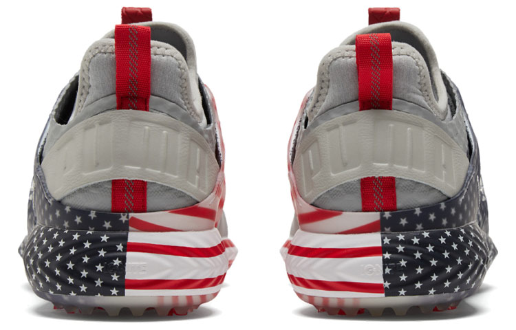 Puma Ignite Pwradapt Golf Sport Shoe Caged Usa Gray/Red 圖 5