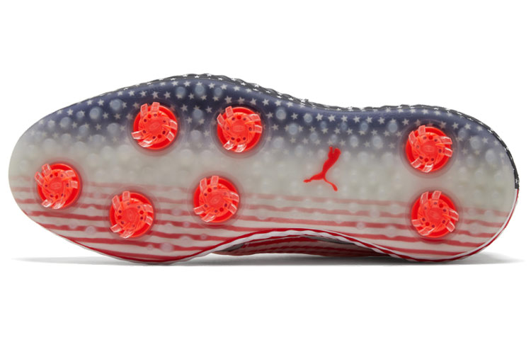 Puma Ignite Pwradapt Golf Sport Shoe Caged Usa Gray/Red 圖 6