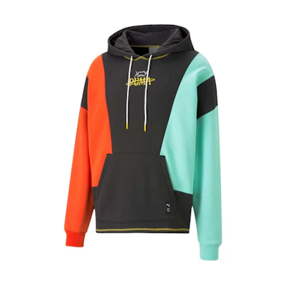 Puma In The Paint Colorblock Logo Hoodie Men’s Black 538529-01