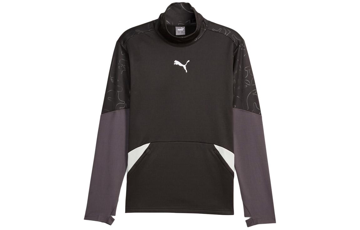 Puma Individual Winterized Black Printed Pullover Casual Sweatshirt 658886-03
