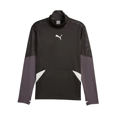 Puma Individual Winterized Black Printed Pullover Casual Sweatshirt 658886-03