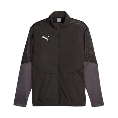 Puma Individual Winterized Football Jacket Black High Neck Casual Style 658509-03