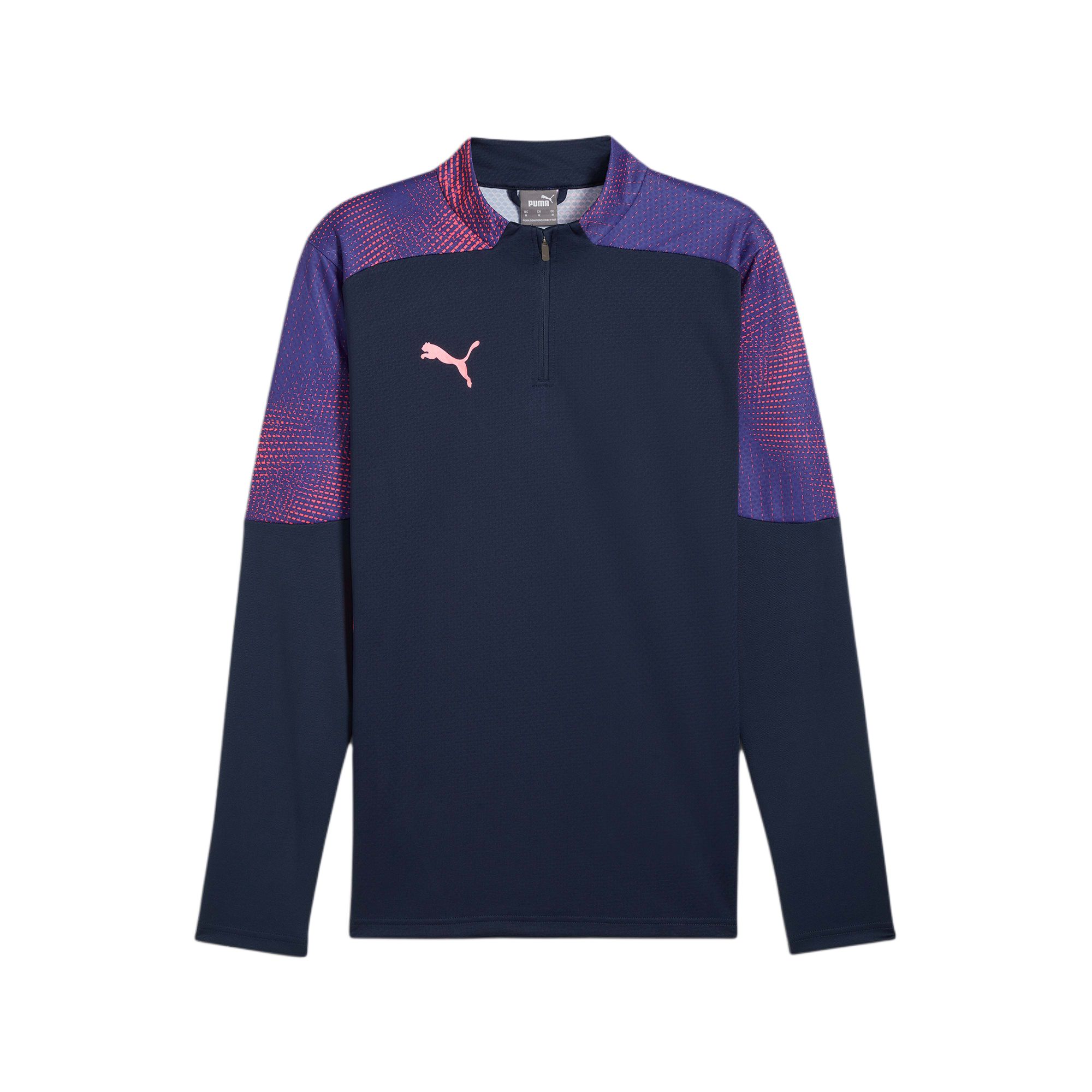 Puma individualFINAL SS24 Retro Navy Quarter-Zip Logo Track Jacket 659506-01