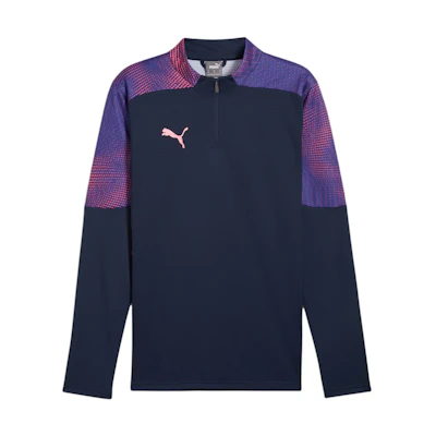 Puma individualFINAL SS24 Retro Navy Quarter-Zip Logo Track Jacket 659506-01