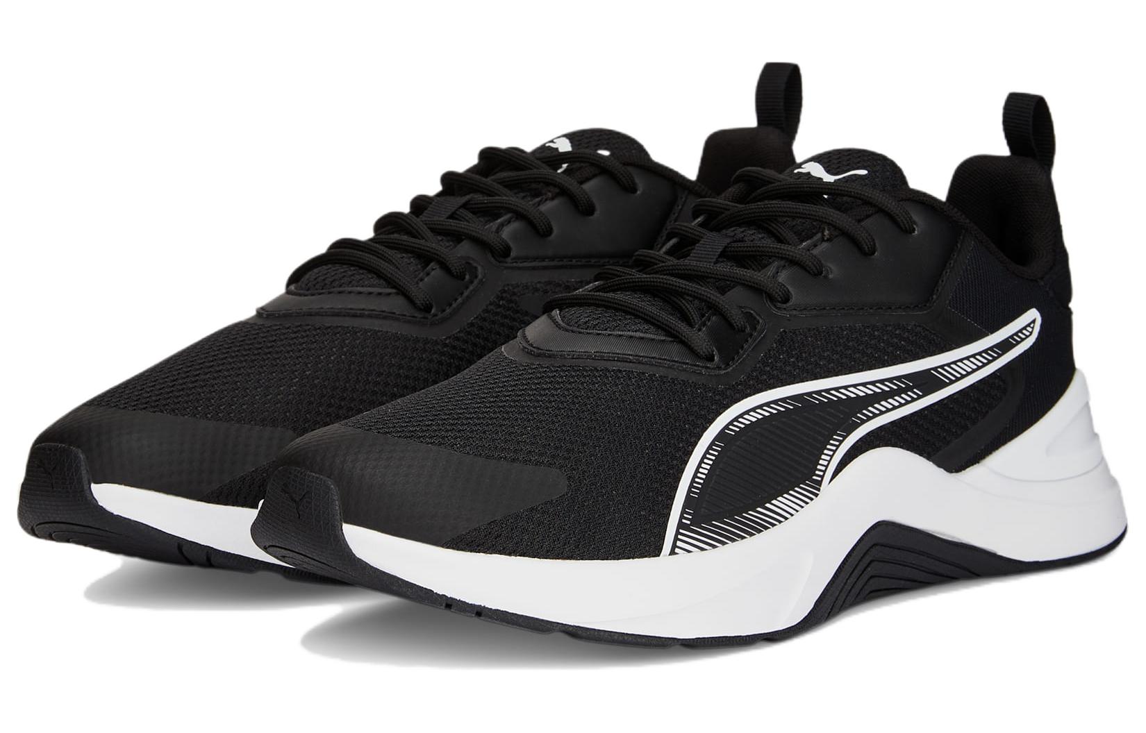 Lookbook PUMA Infusion 防滑耐磨 低幫 跑步鞋 男款 黑白